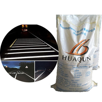 Chăm sóc tốt màu trắng sơn đánh dấu đường thermoplastic phản xạ cao