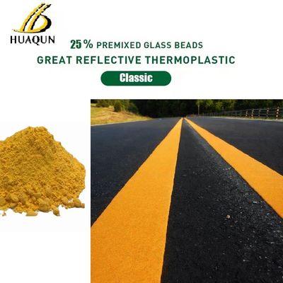 Mua Sơn đánh dấu đường nóng chảy phản xạ cổ điển 25% hạt thủy tinh Sơn đánh dấu đường thermoplastic sản xuất trực tuyến