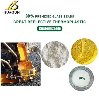 Mua Màu đánh dấu đường nóng nóng chảy phản xạ tùy chỉnh 30% hạt thủy tinh Màu đánh dấu đường thermoplastic sản xuất trực tuyến