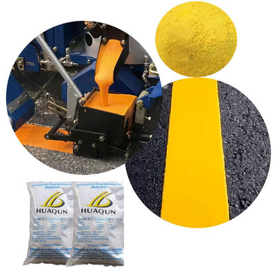 Mua Hot melt thermoplastic đường đánh dấu sơn màu vàng mịn và chảy sản xuất trực tuyến
