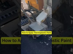 Sơn nhiệt nhựa có độ nhìn rõ cho các dấu hiệu đường nhanh chóng và dễ dàng Quá trình áp dụng